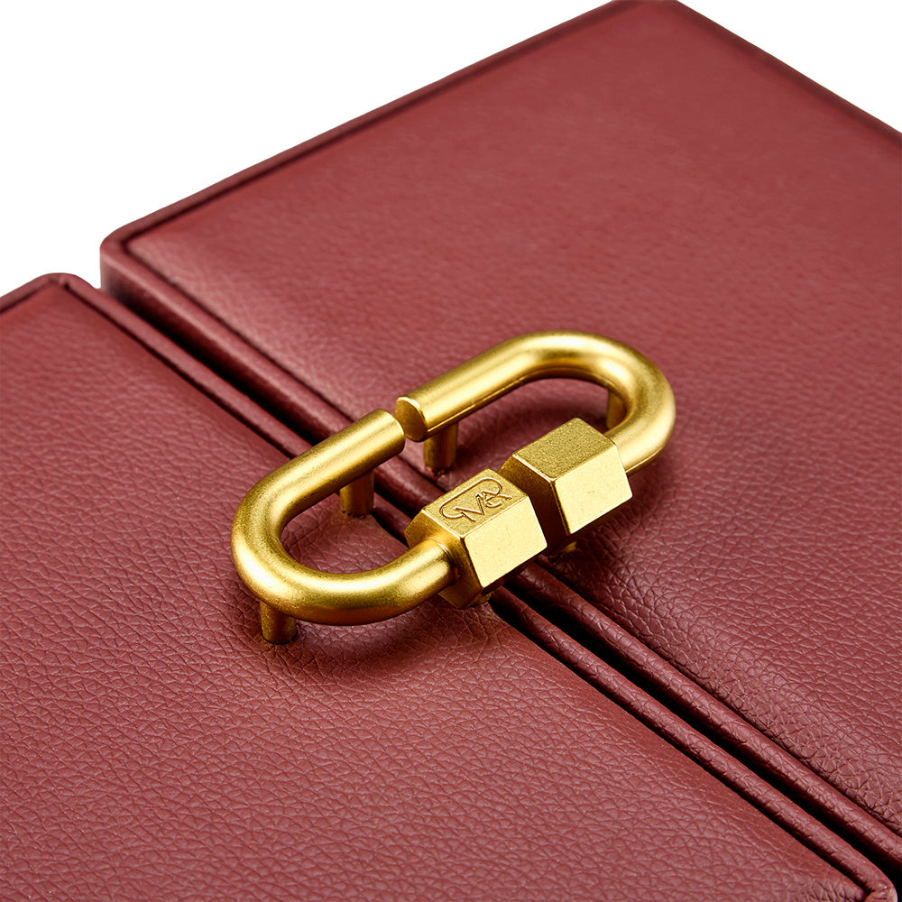 WOLF 1834 Marla Aaron Baby Everything Box - Burgundy Vegan Leather - Image 7