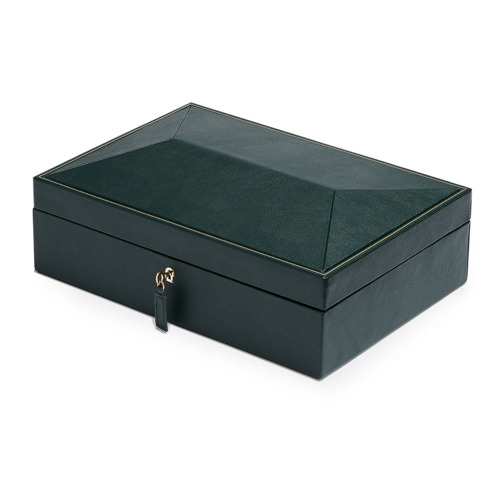 WOLF 1834 British Racing 8-Piece Watch Box – Green Vegan Leather - Image 2