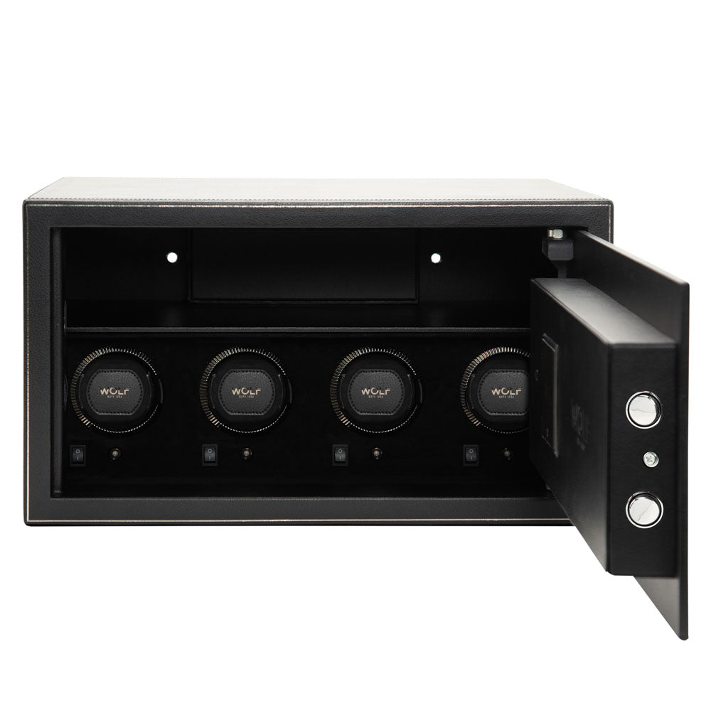 WOLF 1834 The Den 4 Piece Watch Winder Safe - Black - Image 3
