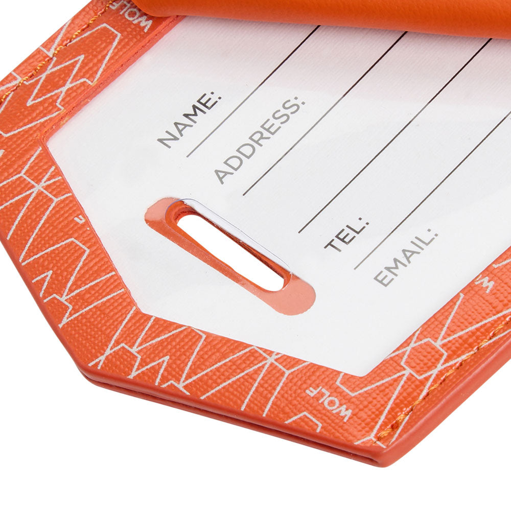 WOLF 1834 Signature Luggage Tag – Orange - Image 3