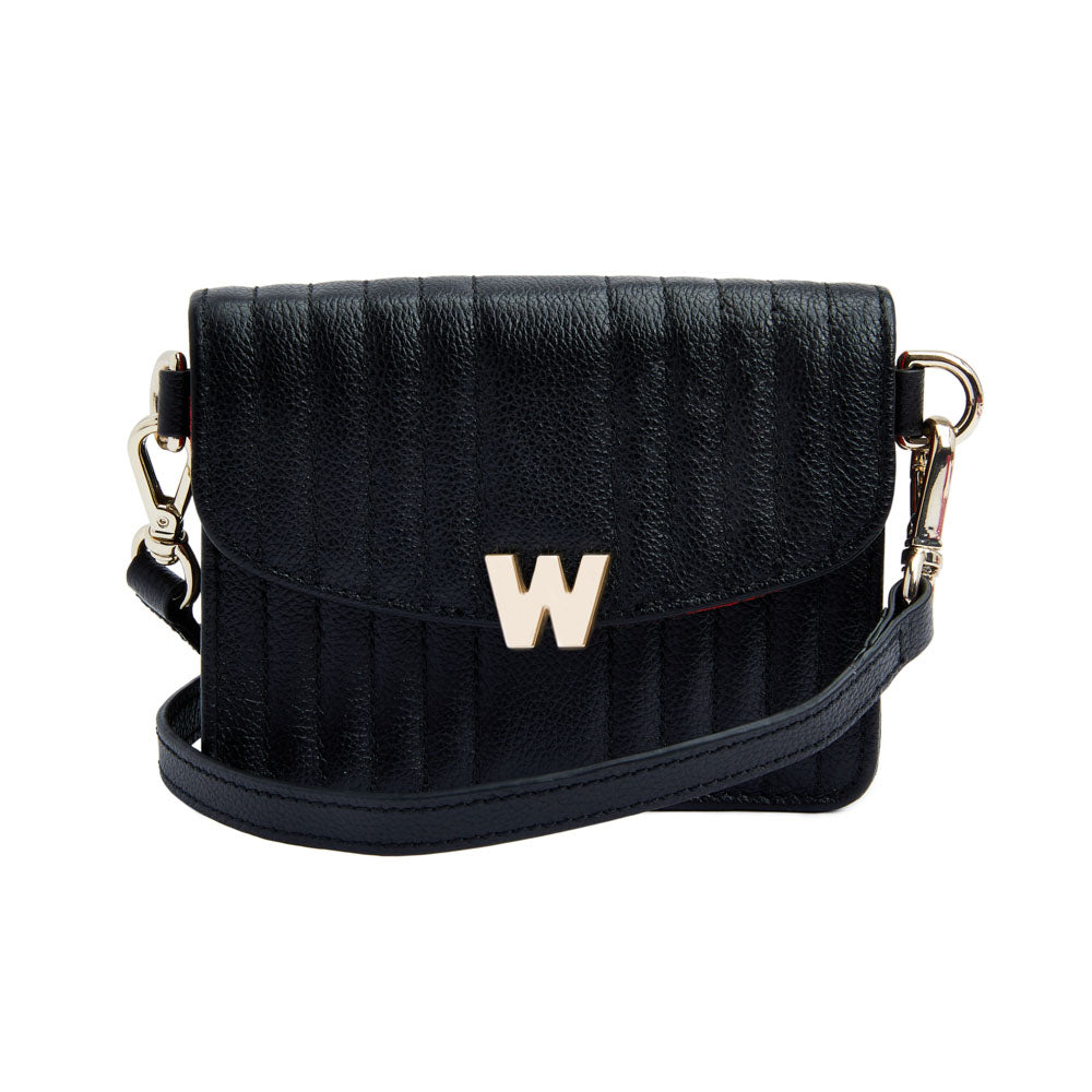 WOLF 1834 Mimi Mini Bag with Wristlet & Lanyard - Black - Image 1