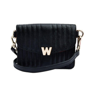 WOLF 1834 Mimi Mini Bag with Wristlet & Lanyard - Black - Image 1
