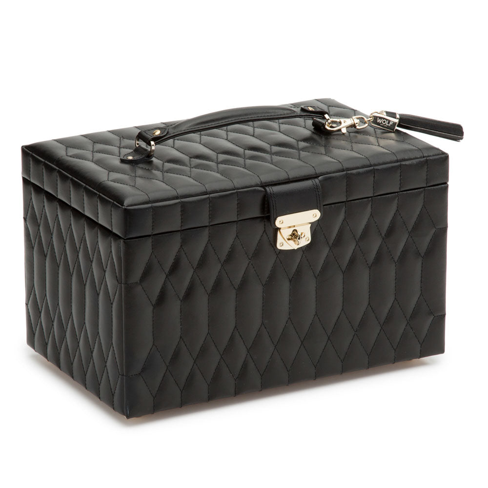 WOLF 1834 Caroline Large Jewelry Case - Black - Image 2