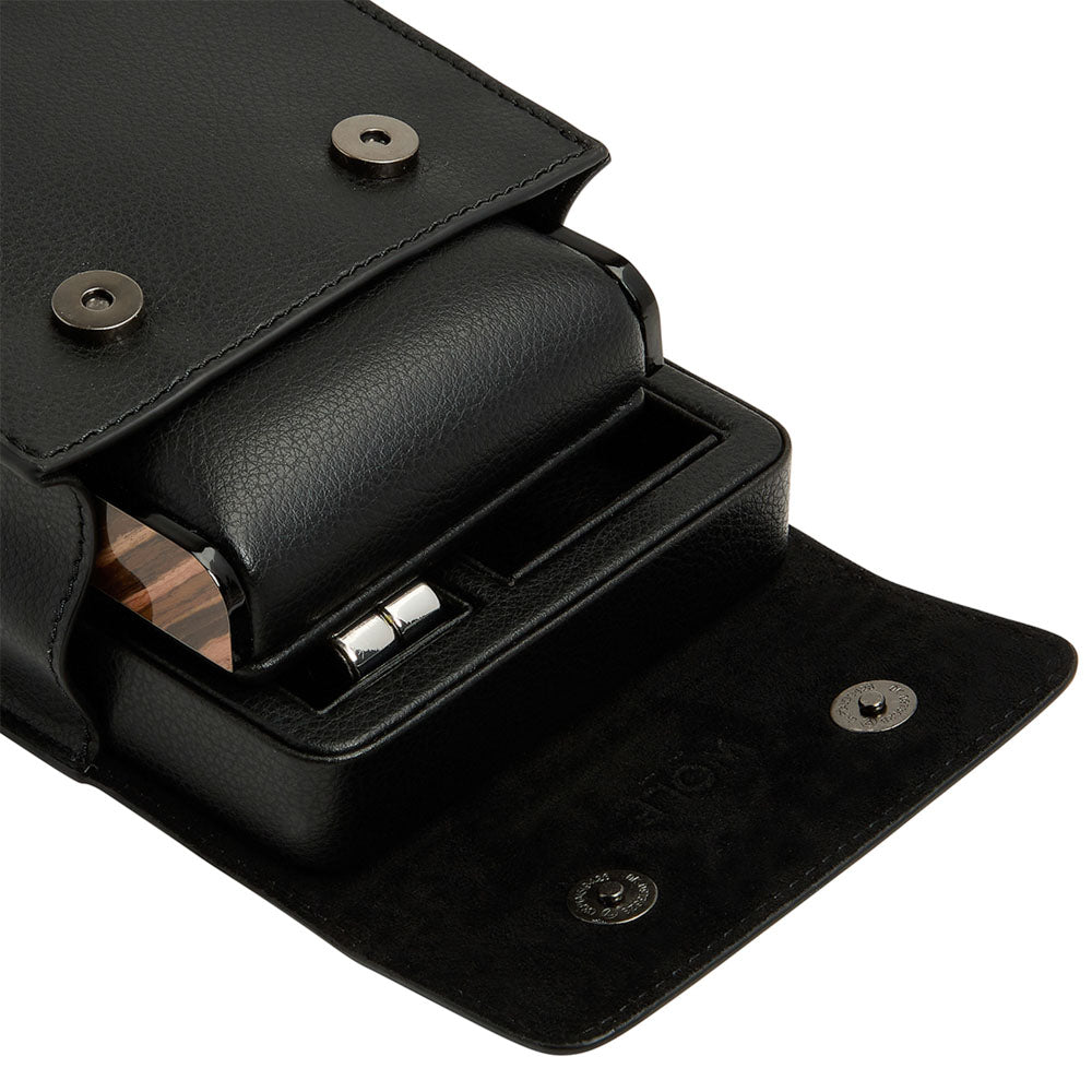 WOLF 1834 Roadster Single Travel Watch Stand - Black Vegan Leather - Image 6