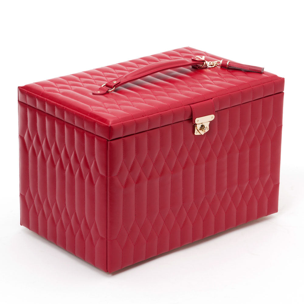 WOLF 1834 Caroline XL Jewelry Case Red | 43 Compartments - Image 2
