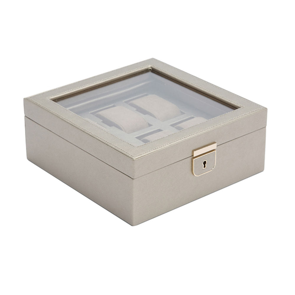 WOLF 1834 Palermo 6-Piece Watch Box - Red Leather - Image 3