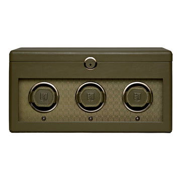 WOLF 1834 Earth Triple Watch Winder – Olive - Image 1