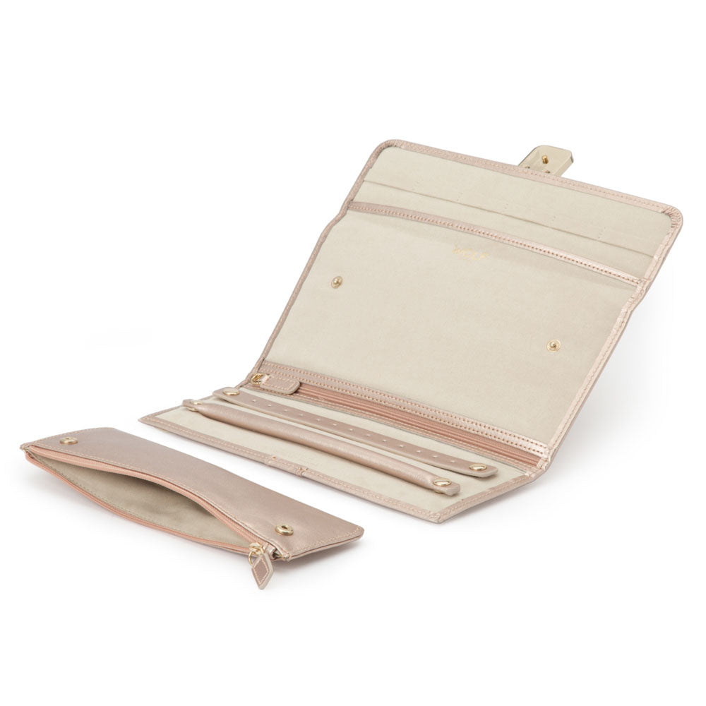 WOLF 1834 Palermo Jewelry Roll – Rose Gold - Image 4