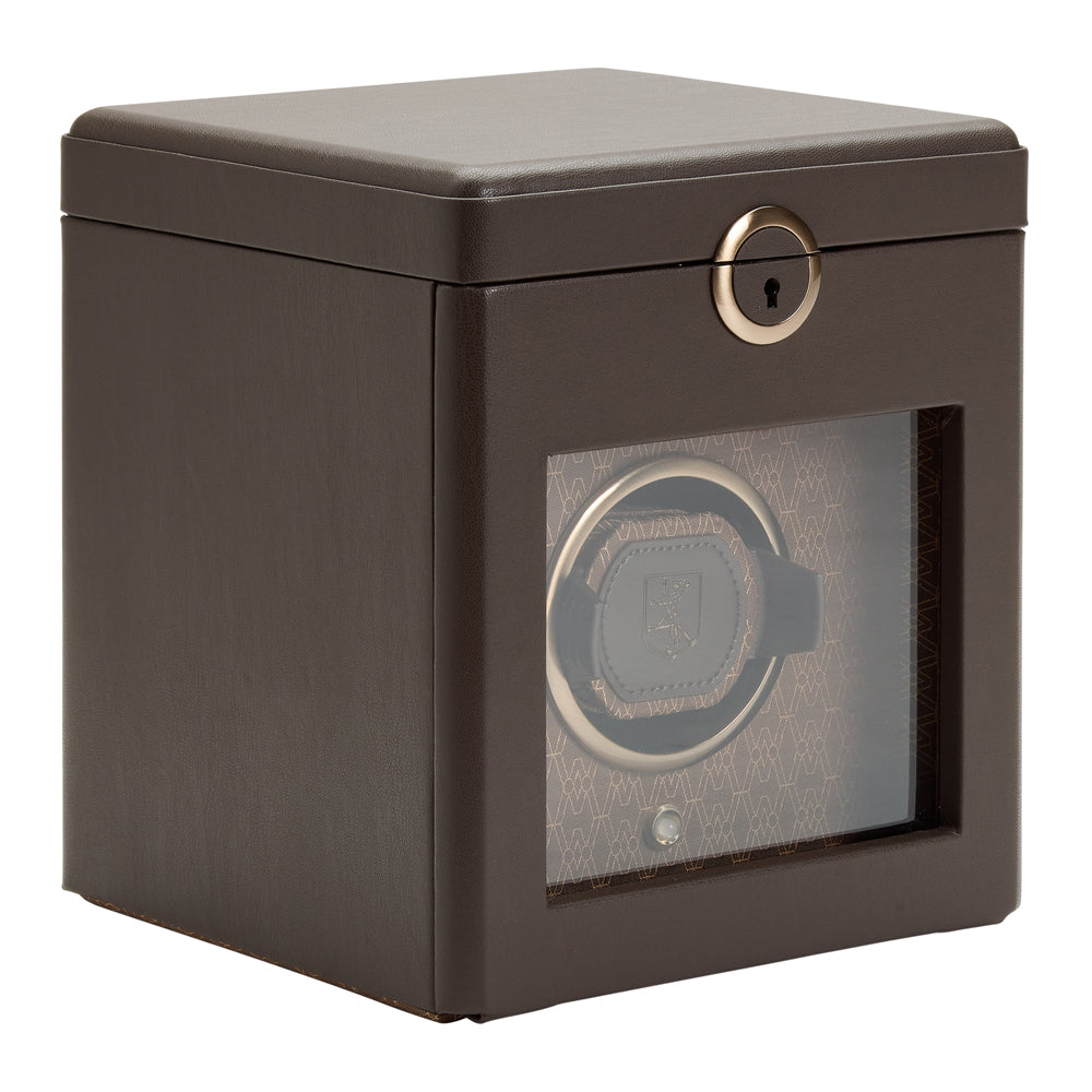 WOLF 1834 Earth Single Watch Winder – Coffee Apple Leather - Image 2