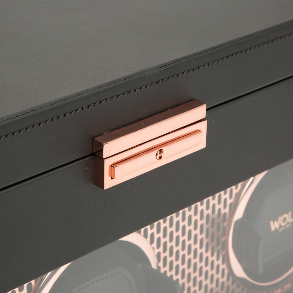 WOLF 1834 Axis Triple Watch Winder with Storage – Copper - Image 6