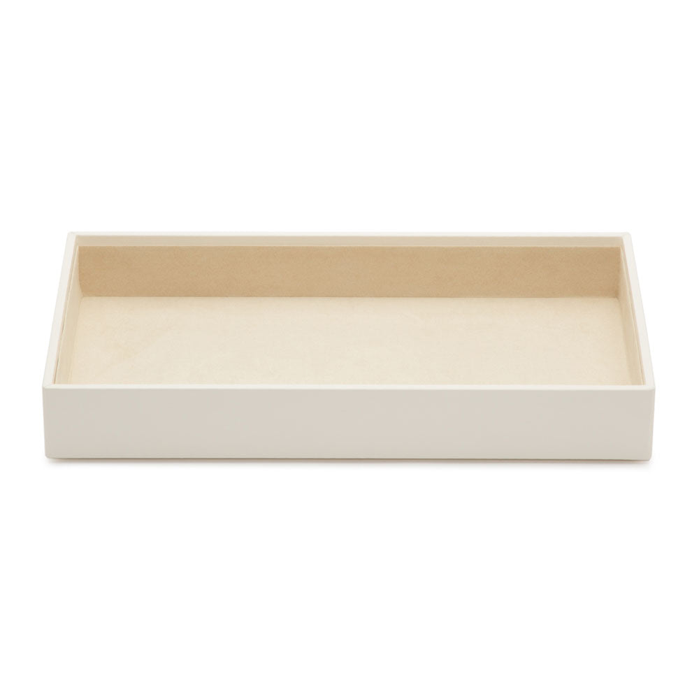 WOLF 1834 Vault 2" Deep Tray – Ivory, Stackable Jewelry Organizer with LusterLoc™ Anti-Tarnish Lining - Image 1