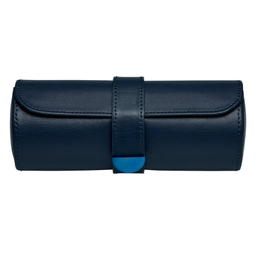 WOLF 1834 Earth Triple Watch Roll – Midnight Blue - Image 1