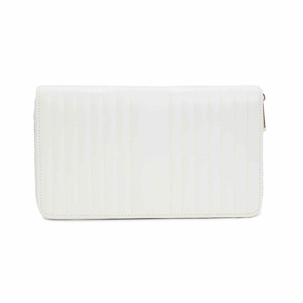 WOLF 1834 Maria Jewelry Portfolio – White Leather Travel Case - Image 1