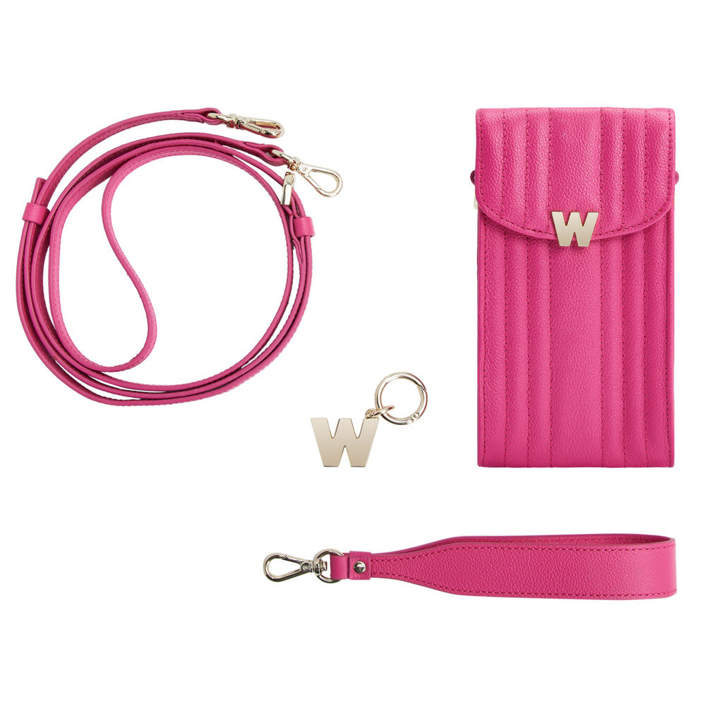 WOLF 1834 Mimi Phone Case with Wristlet & Lanyard – Pink - Image 6