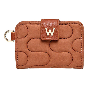WOLF 1834 Mimi Swirl Card Case with Detachable Wristlet - Nutshell Brown - Image 1
