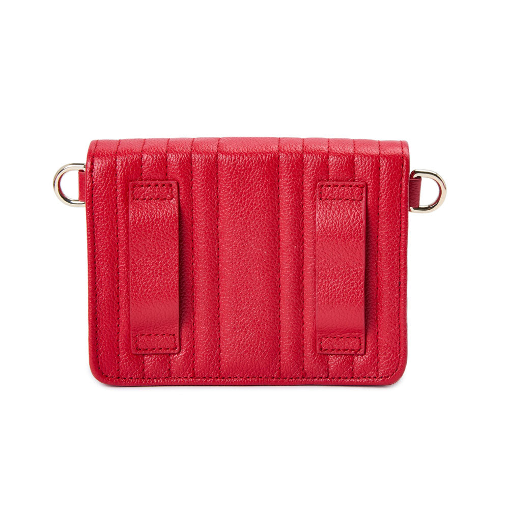 WOLF 1834 Mimi Mini Bag with Wristlet & Lanyard - Red - Image 5