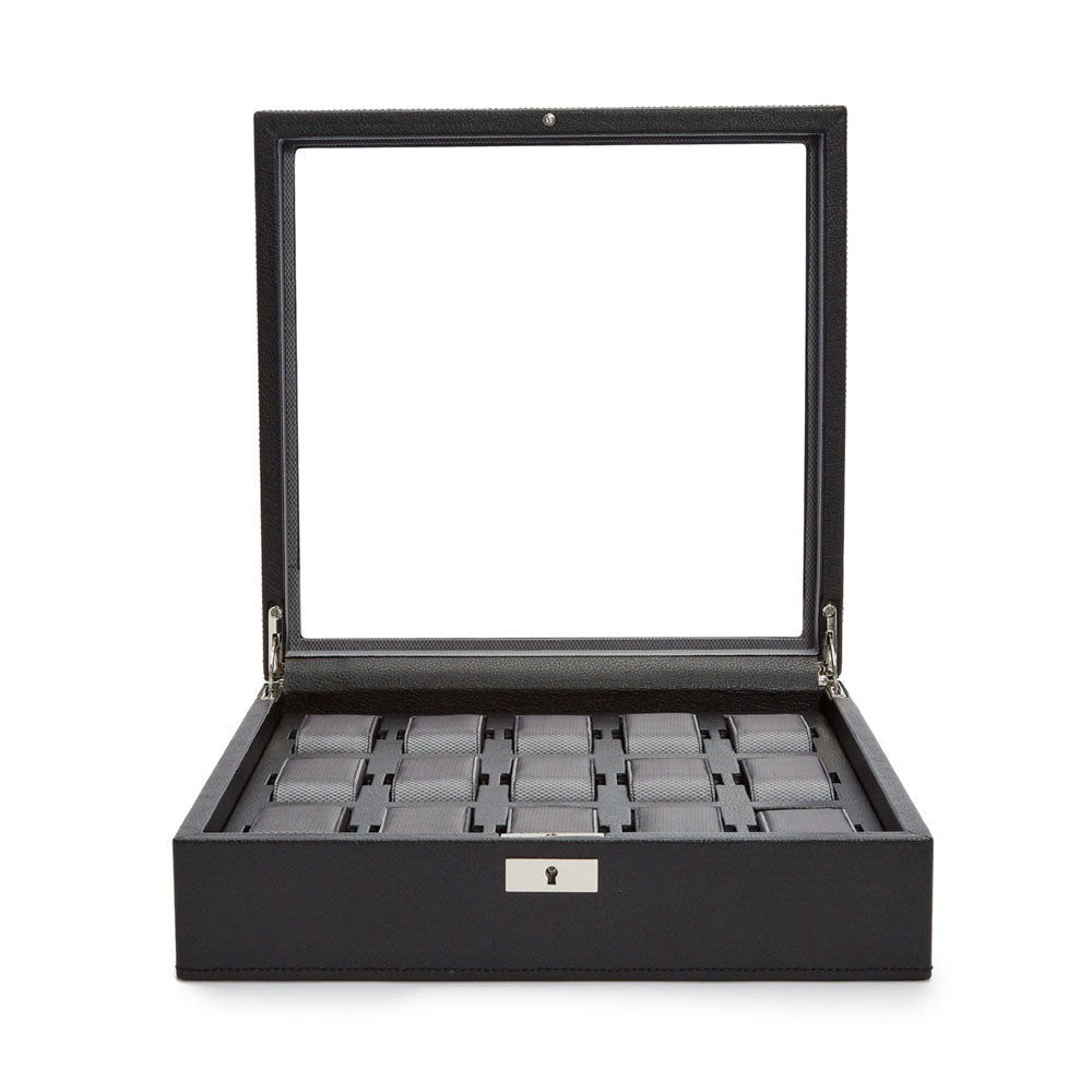 WOLF 1834 Classic 15 Piece Watch Box – Black - Image 3