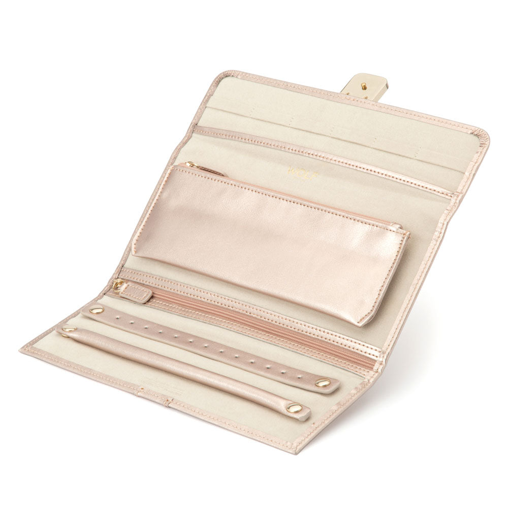 WOLF 1834 Palermo Jewelry Roll – Rose Gold - Image 3