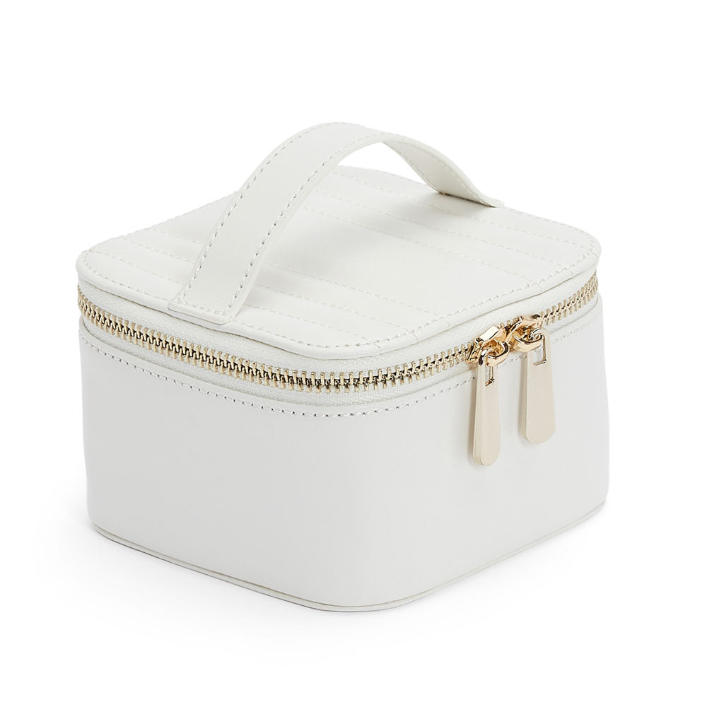 WOLF 1834 Maria Zip Jewelry Cube - White - Image 2