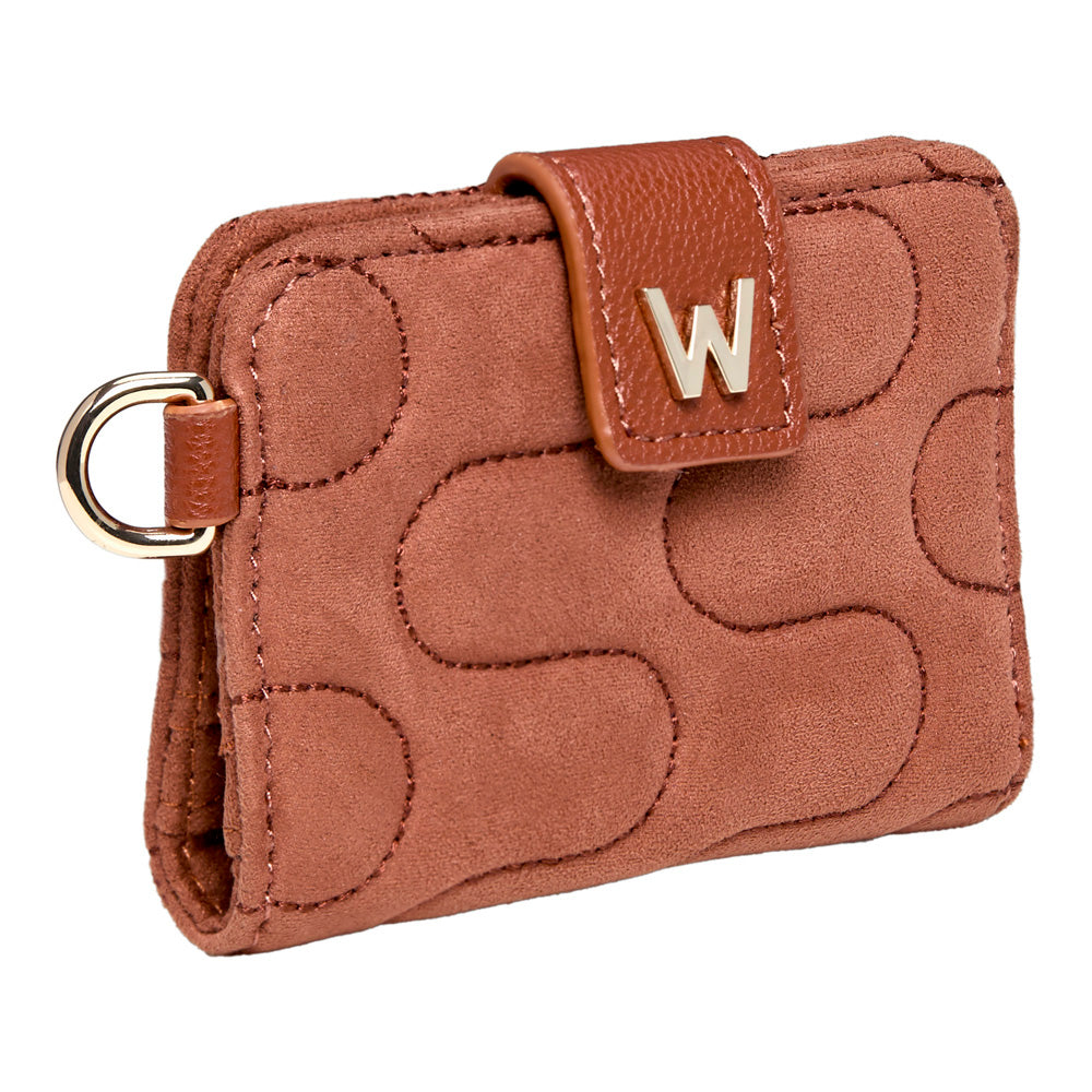 WOLF 1834 Mimi Swirl Card Case with Detachable Wristlet - Nutshell Brown - Image 3