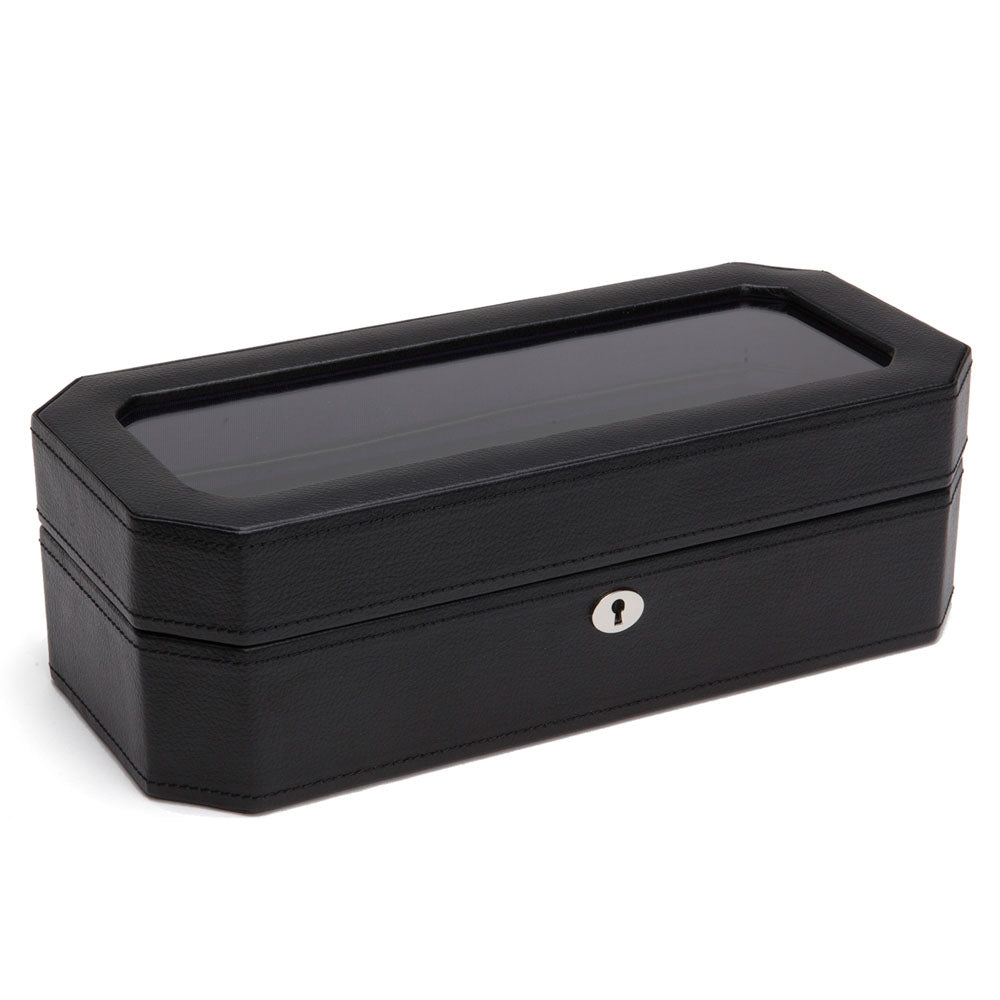 WOLF 1834 Windsor 5-Piece Watch Box – Black/Purple - Image 1