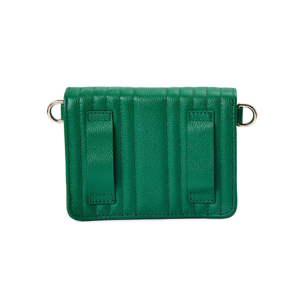 WOLF 1834 Mimi Mini Bag with Wristlet & Lanyard - Forest Green - Image 5