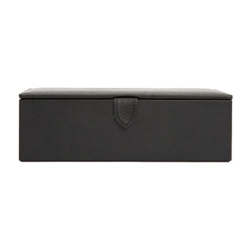 WOLF 1834 Blake Shoe Shine Kit – Black/Purple Top-Grain Leather Travel Case - Image 1