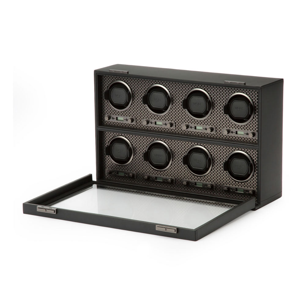 WOLF 1834 Axis 8 Piece Watch Winder - Powder Coat - Image 3