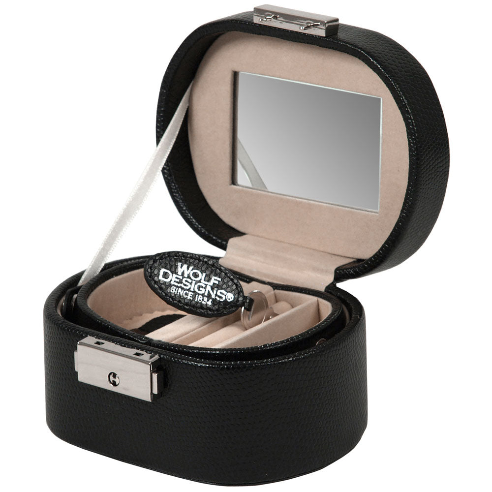 WOLF 1834 Heritage Mini Oval Jewelry Box – Black - Image 4