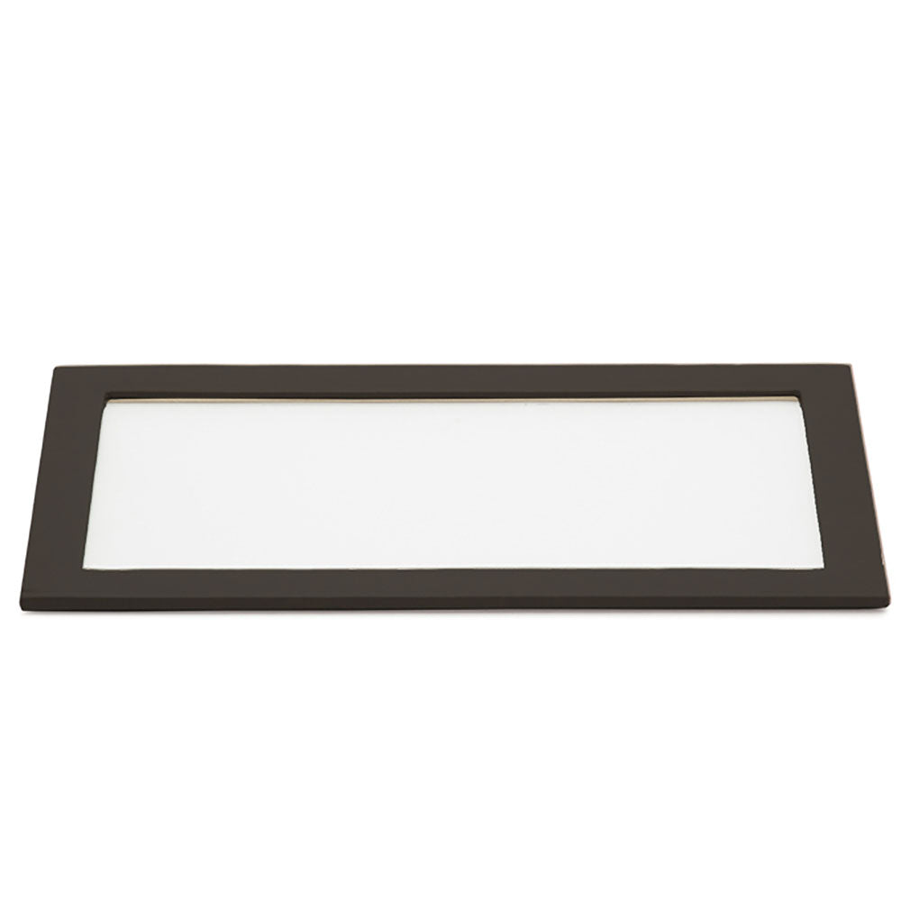 WOLF 1834 Vault Tray Glass Lid - Black Vegan Leather Jewelry Tray Cover - Image 1