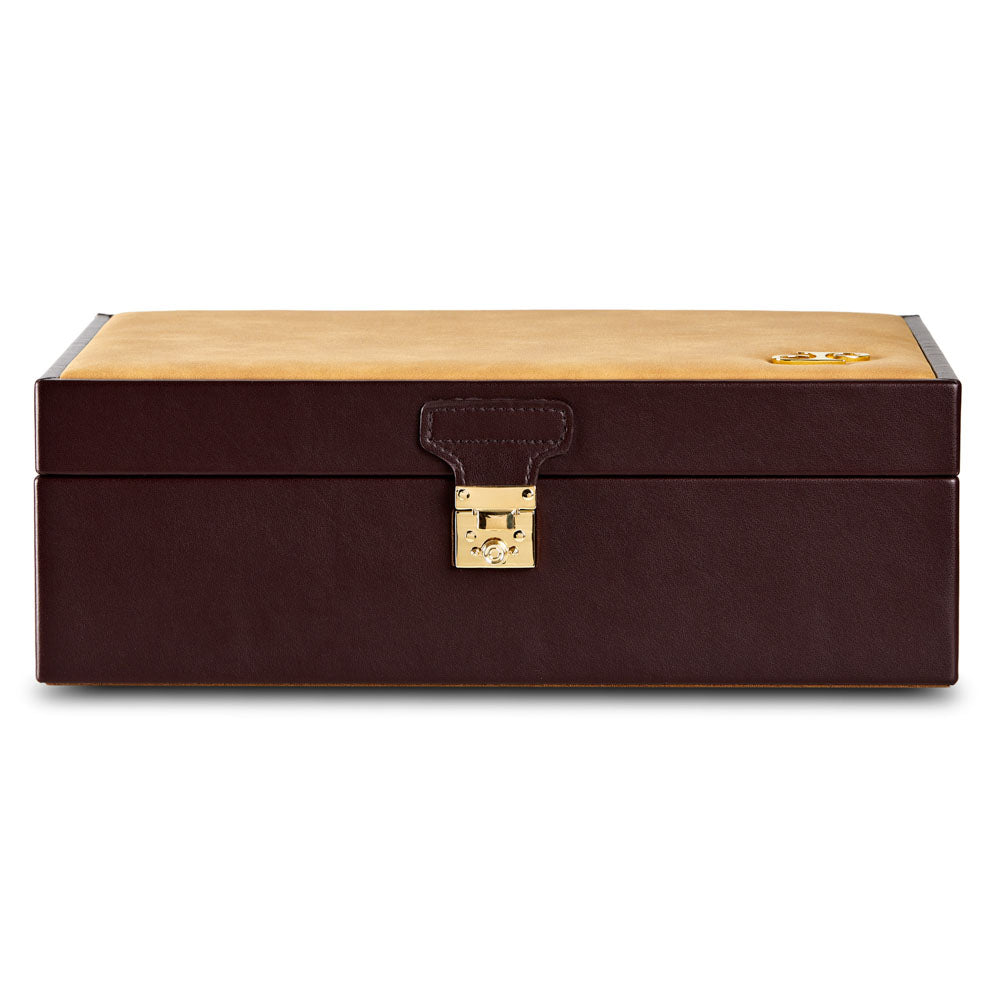 WOLF 1834 Philipp Watch & Jewelry Lifestyle Box – Chestnut - Image 1