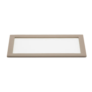 WOLF 1834 Vault Tray Glass Lid – Grey Vegan Leather Jewelry Tray with LusterLoc™ - Image 1