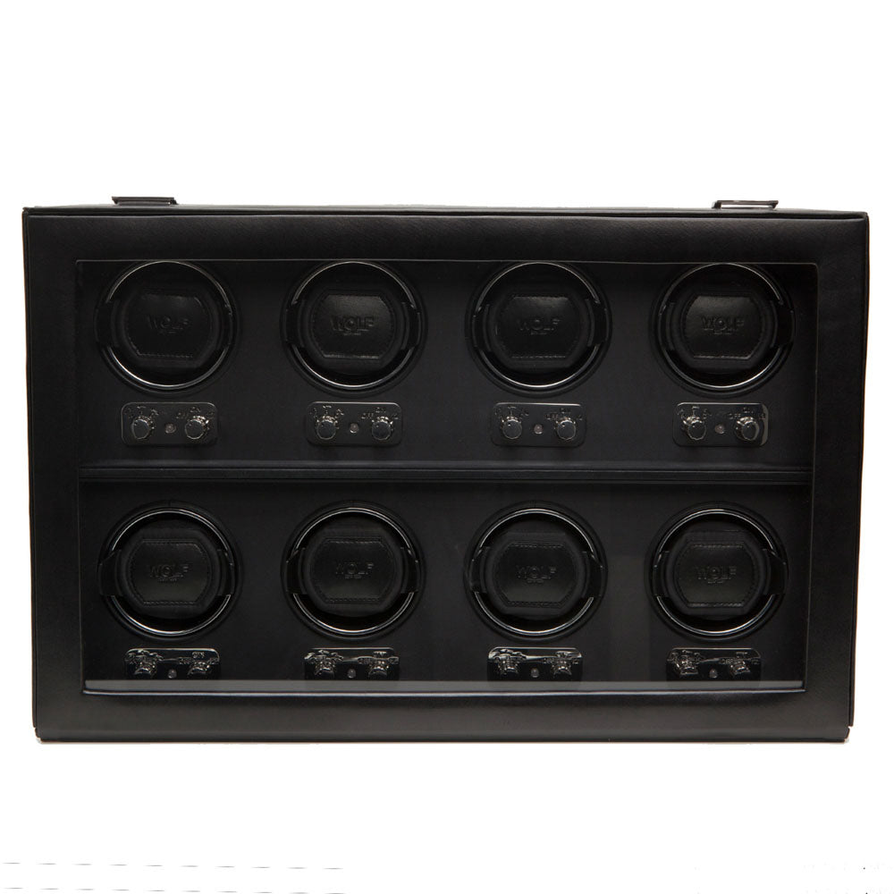 WOLF 1834 Heritage 8-Piece Watch Winder – Black - Image 1