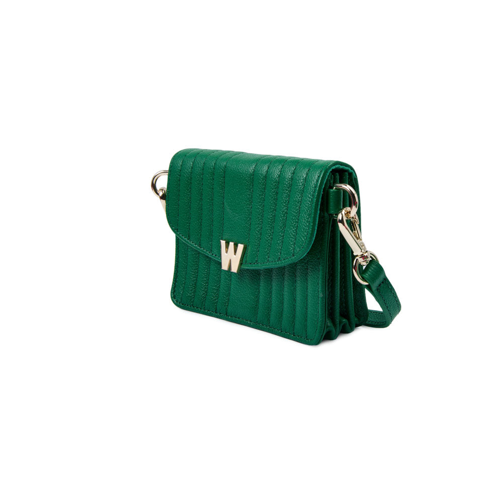 WOLF 1834 Mimi Mini Bag with Wristlet & Lanyard - Forest Green - Image 6