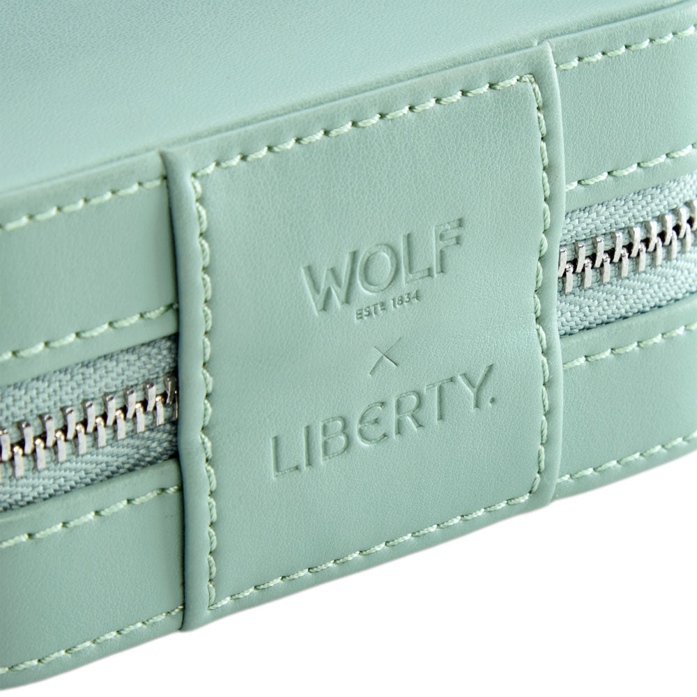 WOLF 1834 X Liberty Small Travel Zip Case – Sage Green - Image 7