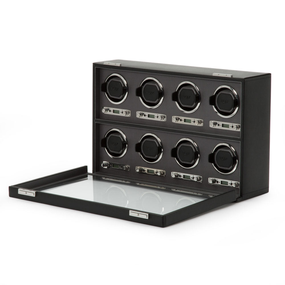 WOLF 1834 Classic 8 Piece Watch Winder – Black - Image 3