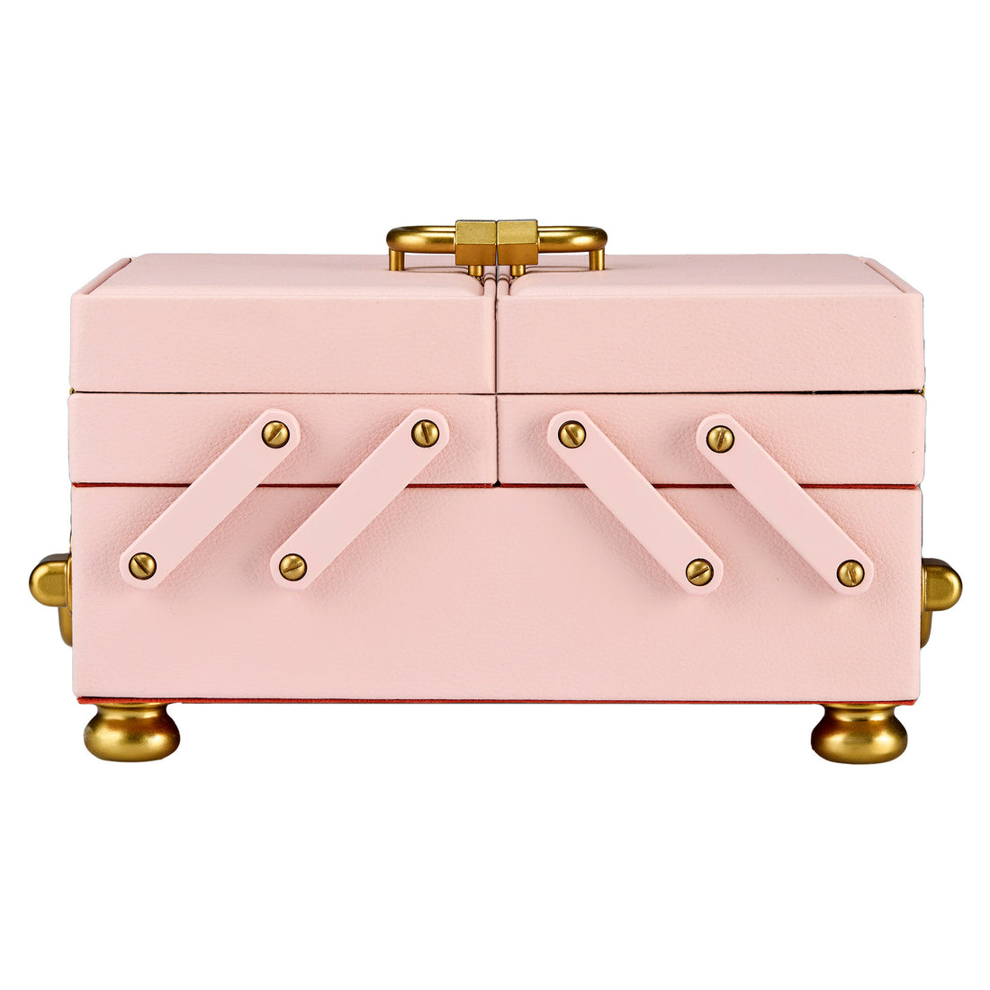 WOLF 1834 Marla Aaron Baby Everything Box – Pink Vegan Leather Jewelry Case - Image 1