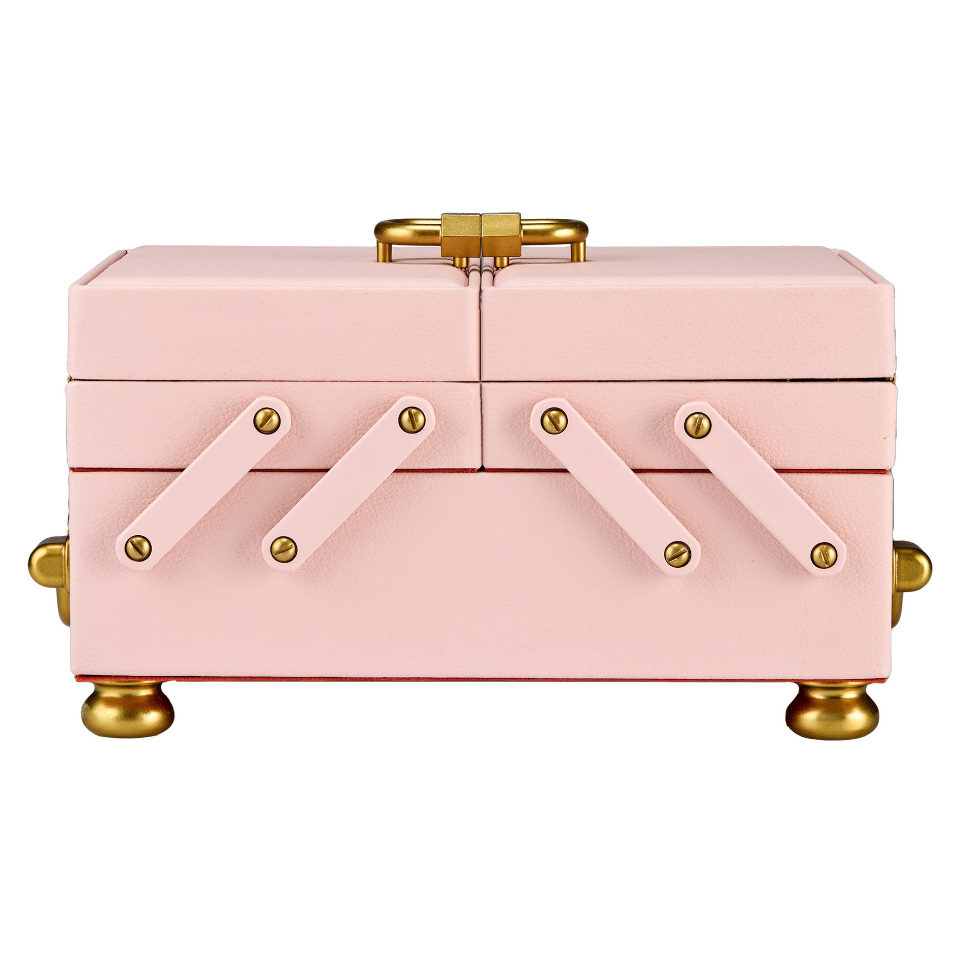 WOLF 1834 Marla Aaron Baby Everything Box – Pink Vegan Leather Jewelry Case - Image 1