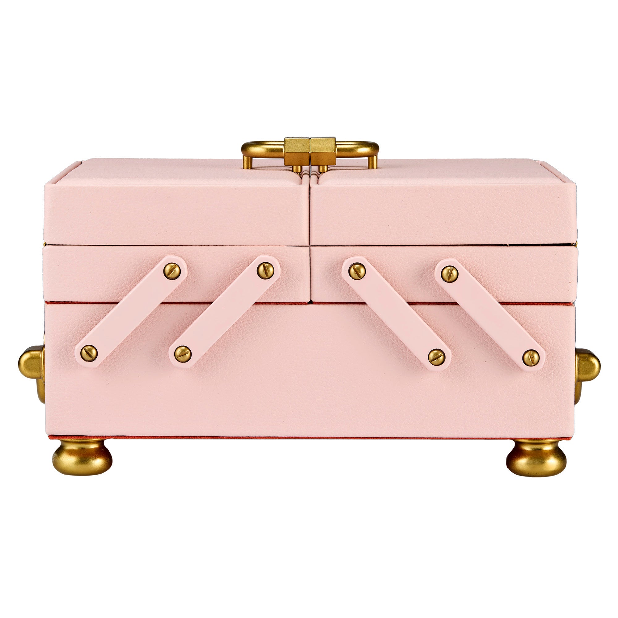 WOLF 1834 Marla Aaron Baby Everything Box – Pink Vegan Leather Jewelry Case - Image 1