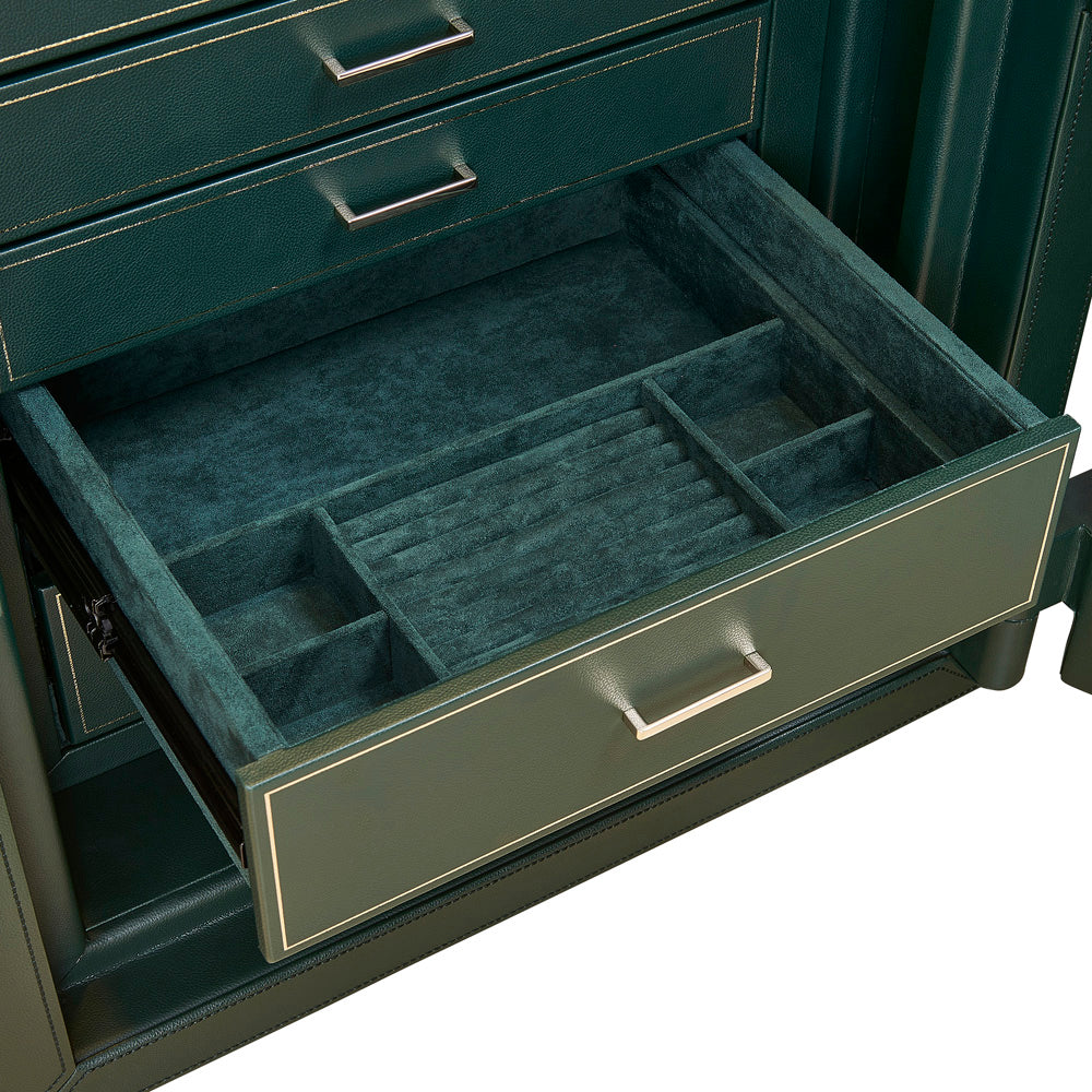 WOLF 1834 Athos Watch and Jewelry Safe – Green - Image 4