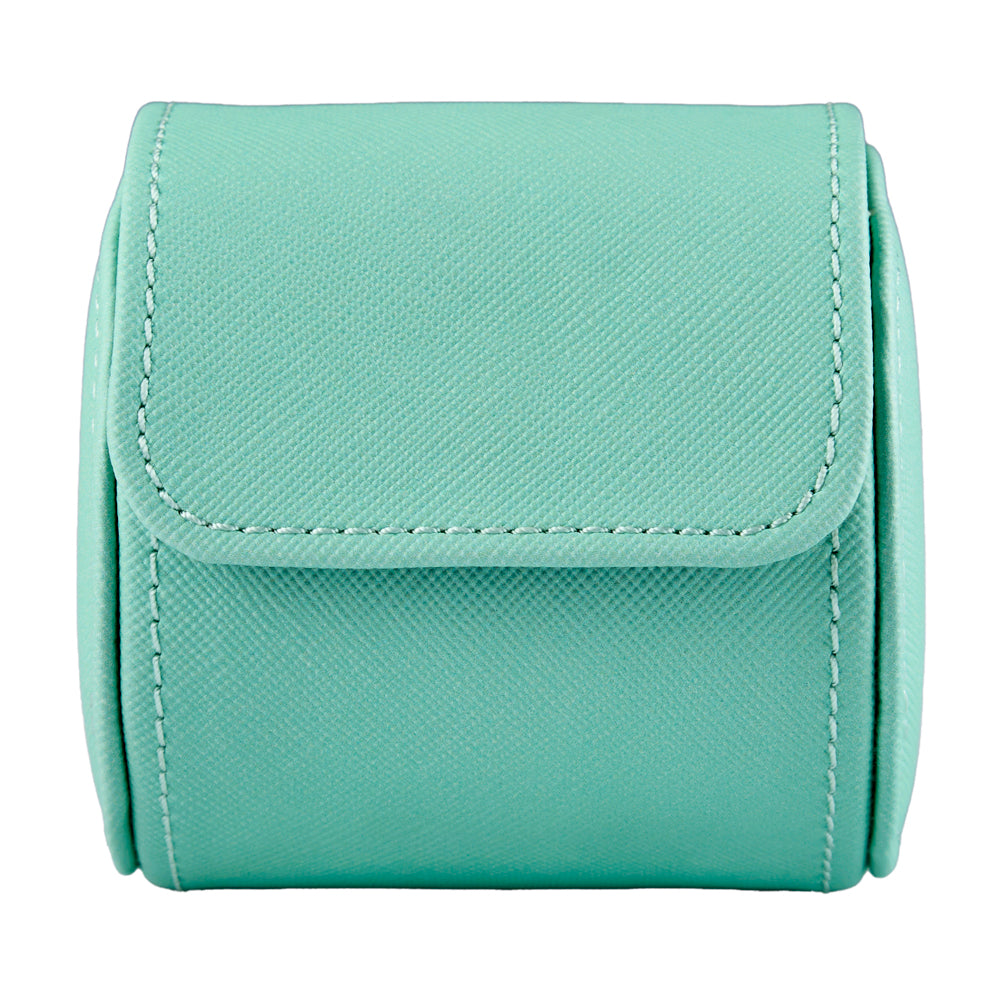 WOLF 1834 Seltzer Single Watch Roll – Mint/Teal - Image 1