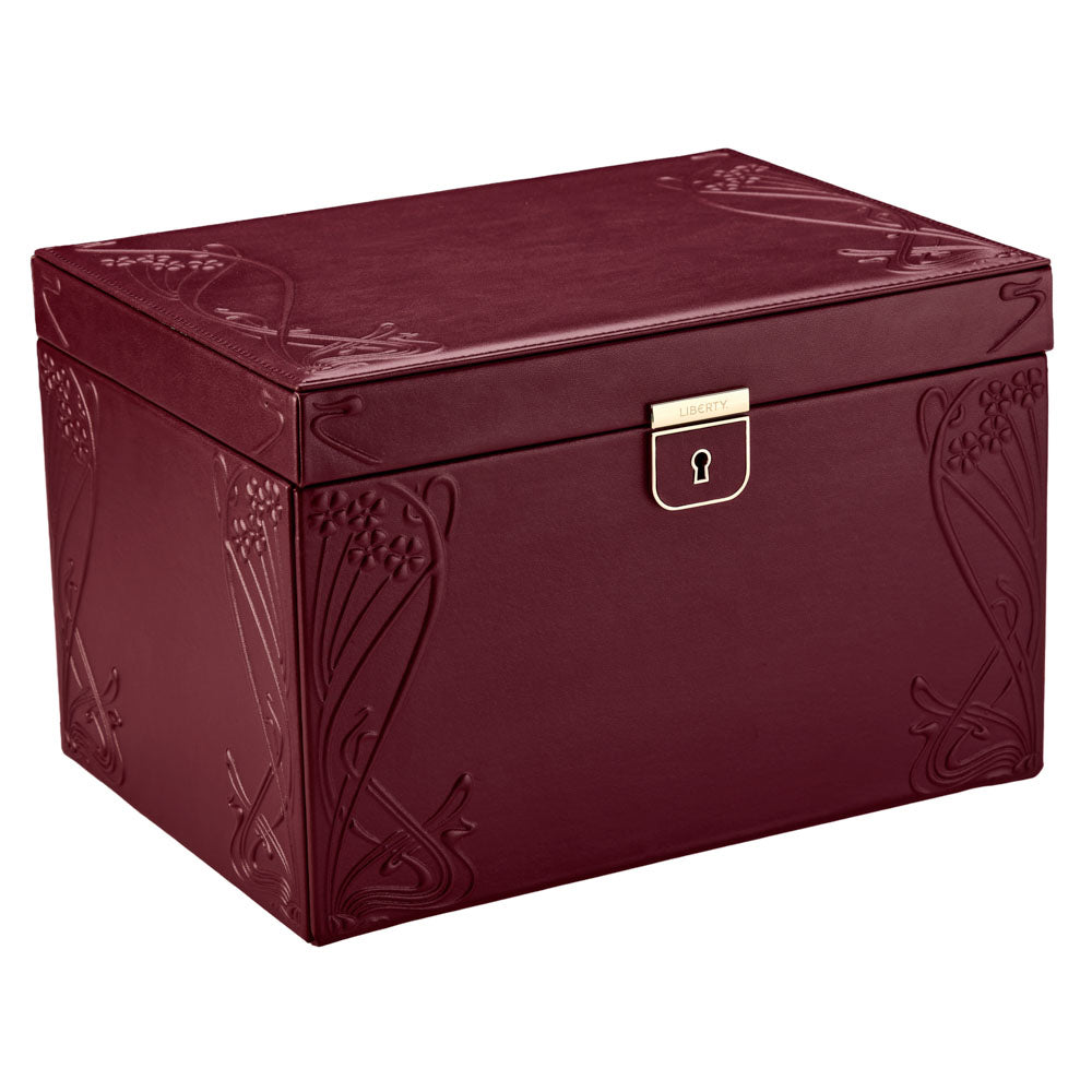WOLF 1834 X LIBERTY Large Jewelry Box - Burgundy - Image 2