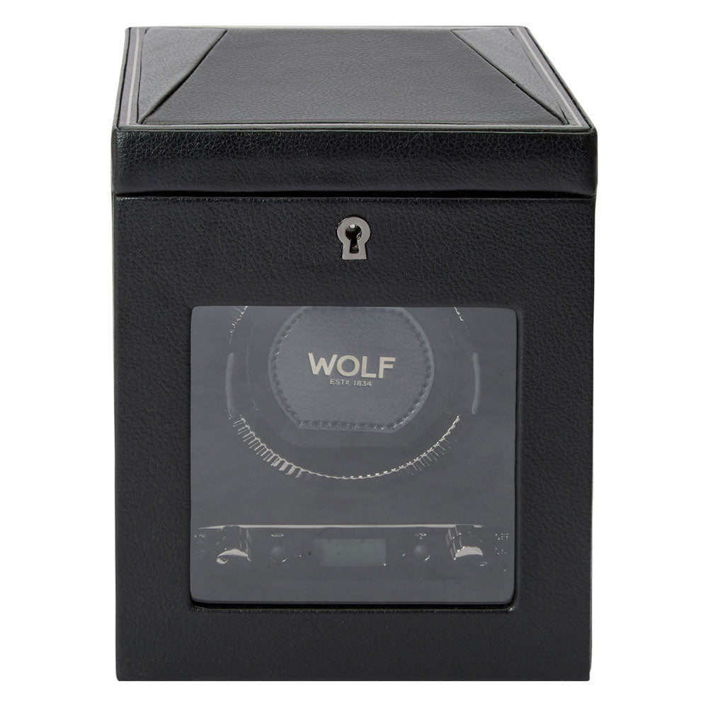 WOLF 1834 British Racing Single Watch Winder - Black - Image 1