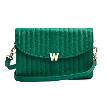 WOLF 1834 Mimi Crossbody Bag with Wristlet – Forest Green - Image 1