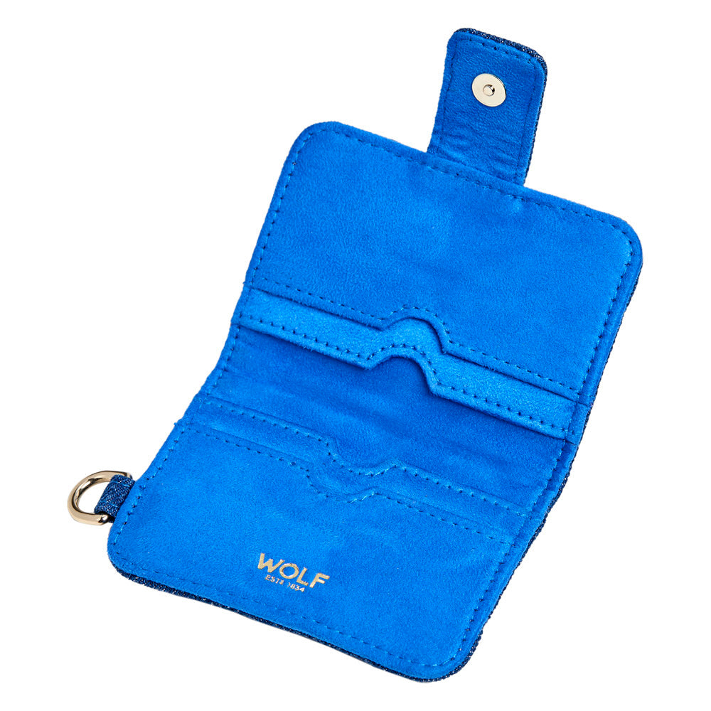 WOLF 1834 Mimi Swirl Card Case - Denim - Image 4