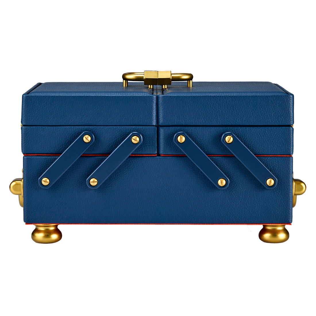 WOLF 1834 Marla Aaron Baby Everything Box - Navy Vegan Leather Jewelry Case - Image 1