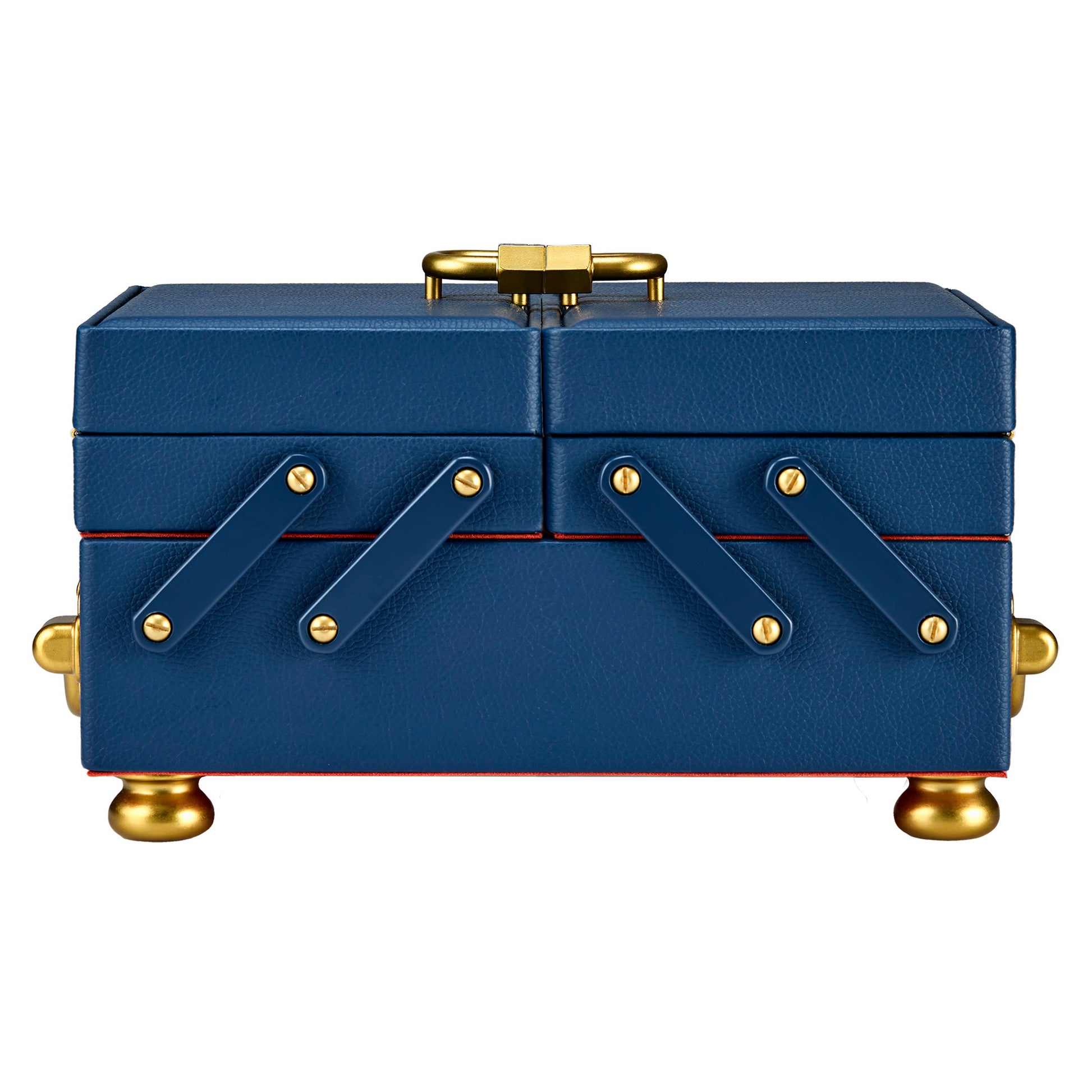 WOLF 1834 Marla Aaron Baby Everything Box - Navy Vegan Leather Jewelry Case - Image 1