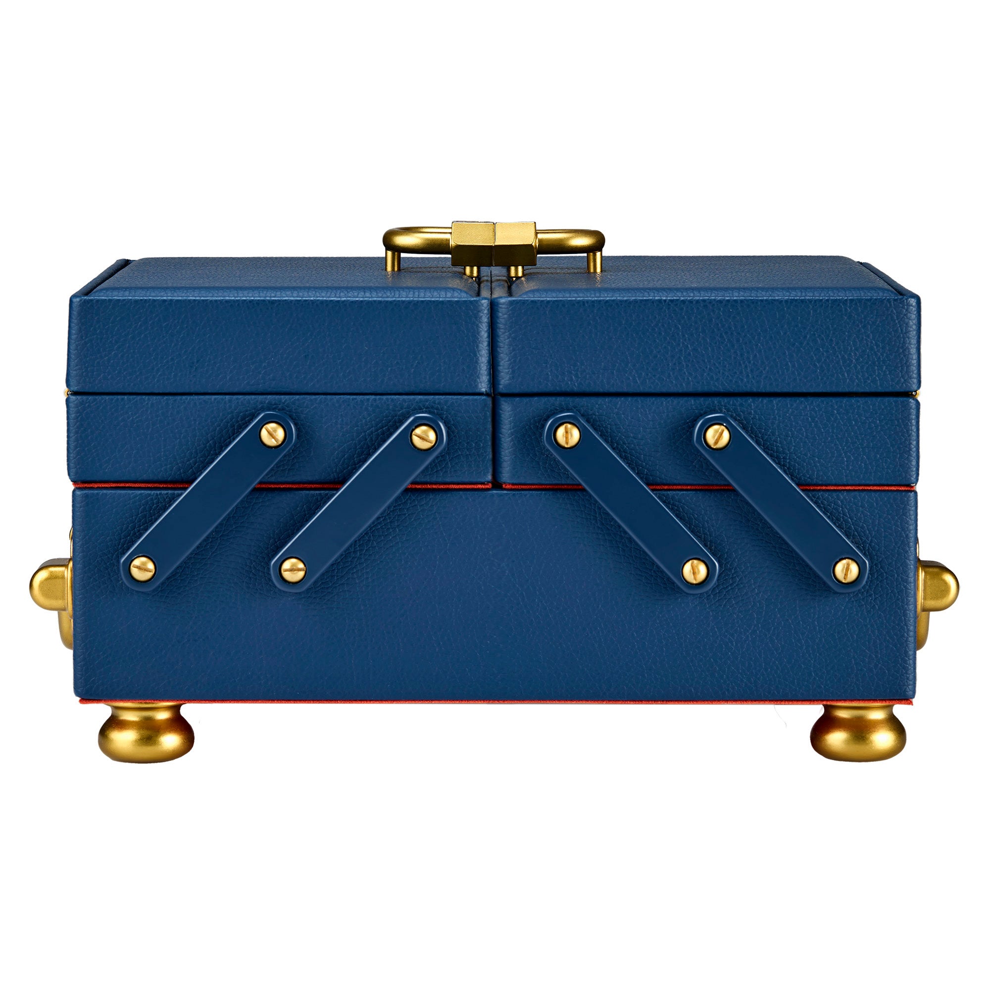 WOLF 1834 Marla Aaron Baby Everything Box - Navy Vegan Leather Jewelry Case - Image 1