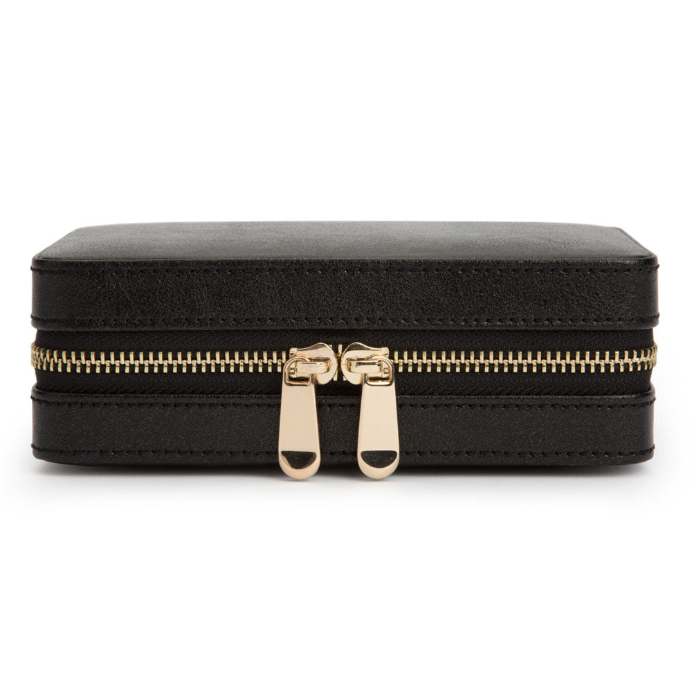 WOLF 1834 Palermo Zip Case – Black Anthracite Jewelry Travel Case - Image 1
