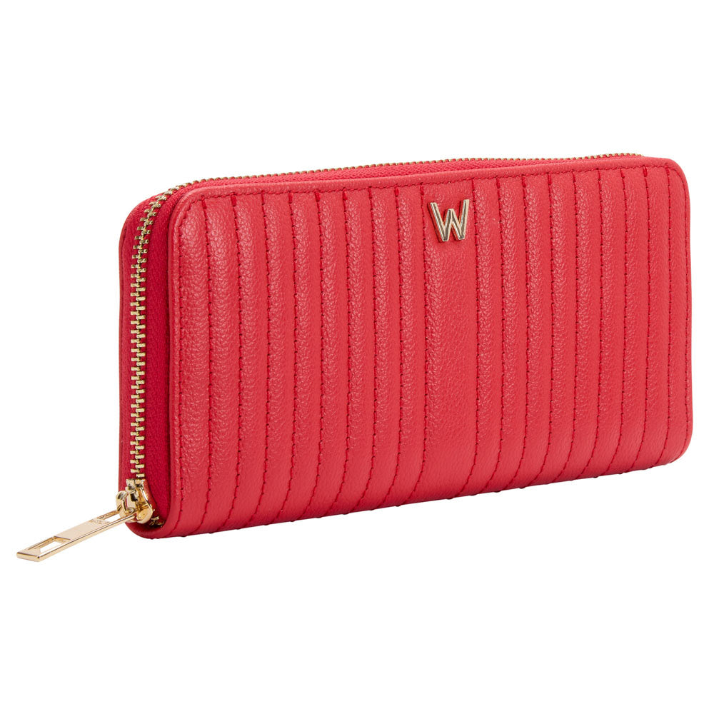 WOLF 1834 Mimi Continental Wallet - Red - RFID Blocking Wallet with 8 Card Slots - Image 2